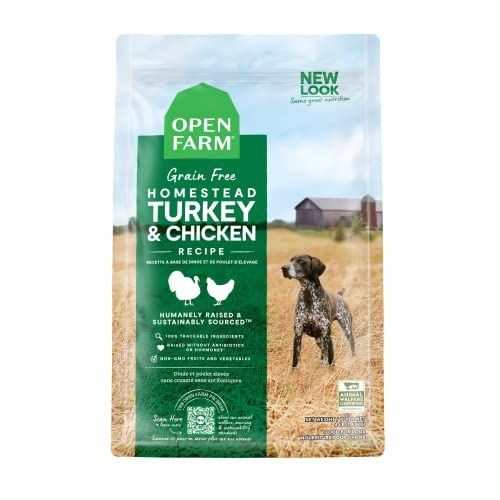 Open Farm Homestead Turkey and Chicken Grain-Free Dry Dog Food 22-Lb