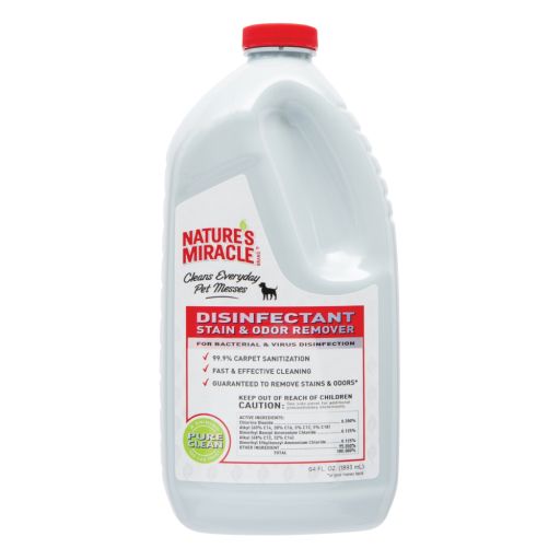 Nature&#39;s Miracle Dog Disinfectant Stain &amp; Odor Remover Pour, 64 oz