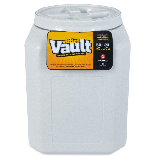 Gamma2 Vittles Vault Outback Pet Food Storage Container  for Dog and Cat Food  50 Pound Capacity