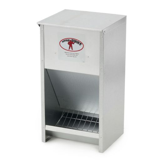 Little Giant 25 lb Large High Capacity Galvanized Steel Poultry Feeder