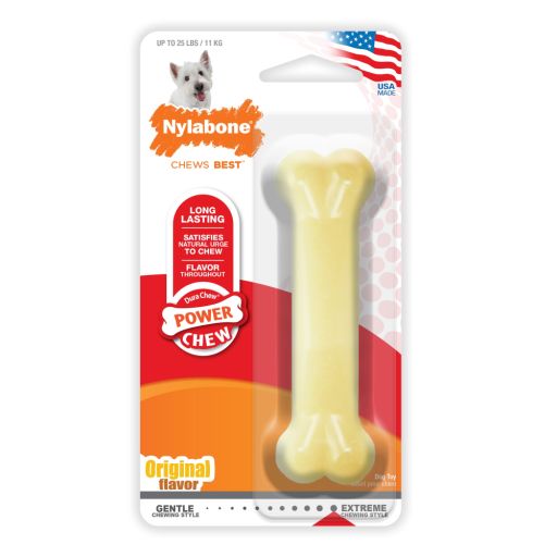 Nylabone DuraChew Original Regular Size Tough Nylon Dental Bone for 25 lb Dogs