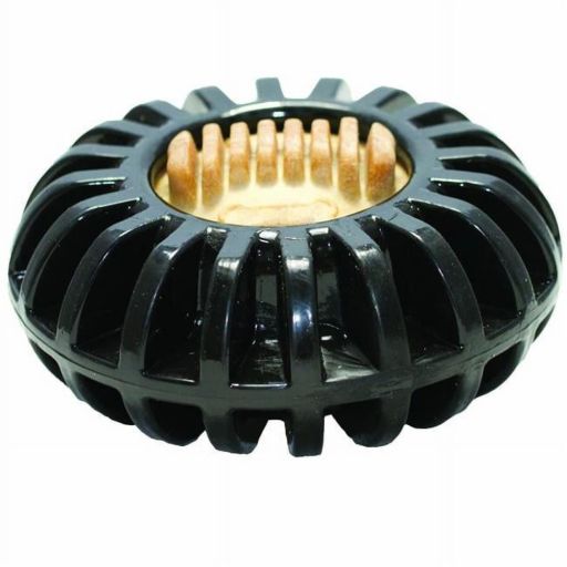 Starmark Dog Toy Treat Wheeler Black 1ea/LG  4.75 in