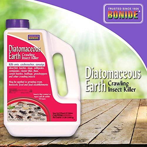 Bonide 120 1.3Lb Diatomaceous Earth  1.3 lbs  Ready to Use Crawling Bug/Roach Kille