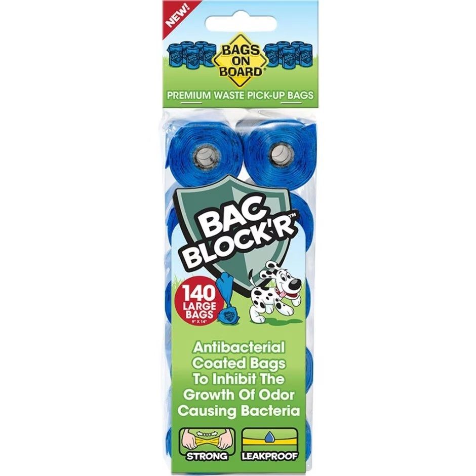 BAGS ON BOARD BAC BLOCK&#39;R REFILL 140 BAGS, Color: Blue