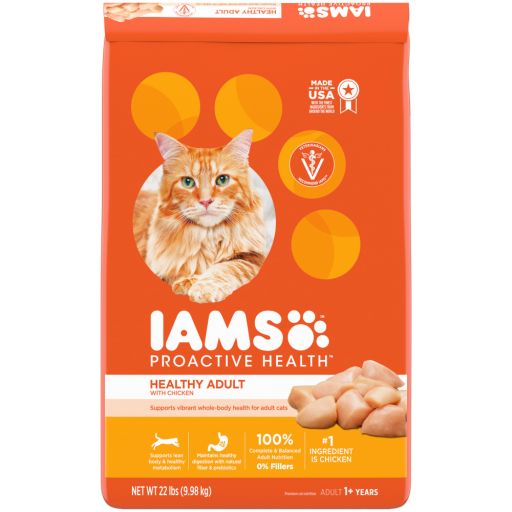 Iams Proactive Health Chicken Dry Cat Food  22 Lb Bag