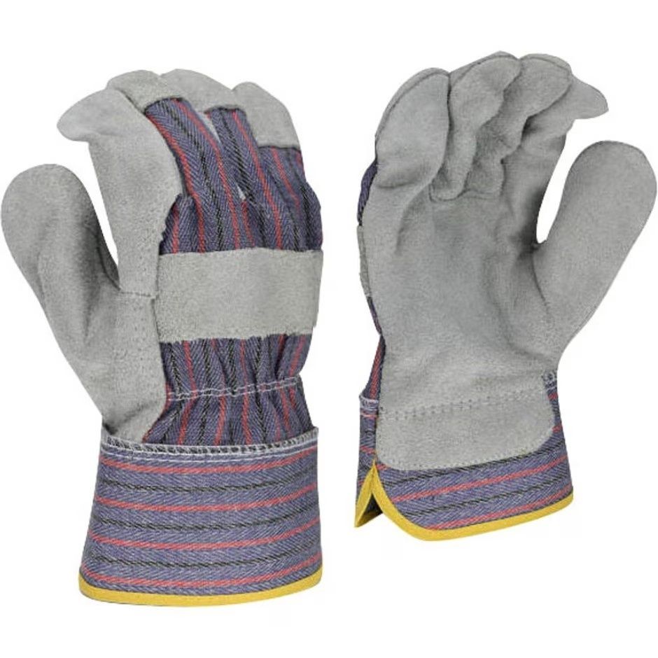 BELLINGHAM SHOULDER SPLIT COWHIDE LEATHER GLOVES, Size: LG