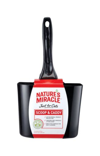 Nature&#39;s Miracle Just for Cats Litter Black Scoop &amp; Caddy, 1.02 LBS