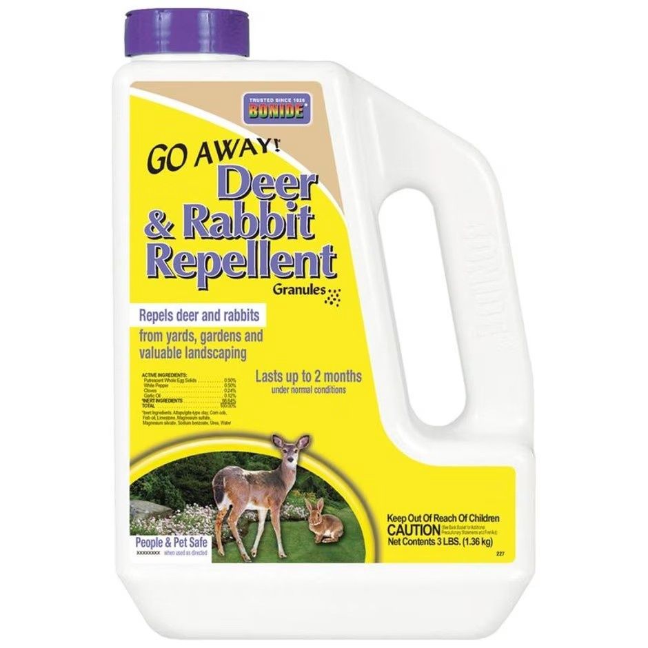 BONIDE GO AWAY DEER &amp; RABBIT REPELLENT GRANULES