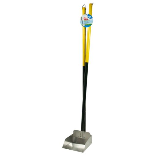 Four Paws Dog Spade Set Spade &amp; Pan Set  Yellow Plastic Pooper Scooper  LG