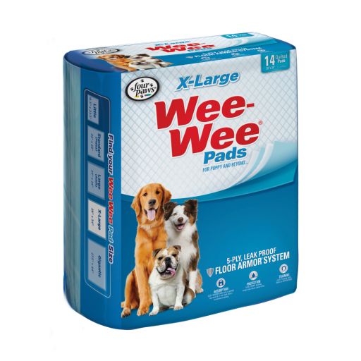 Four Paws Wee-Wee Superior Performance Dog Pads 14 Count 28 in X 34 in