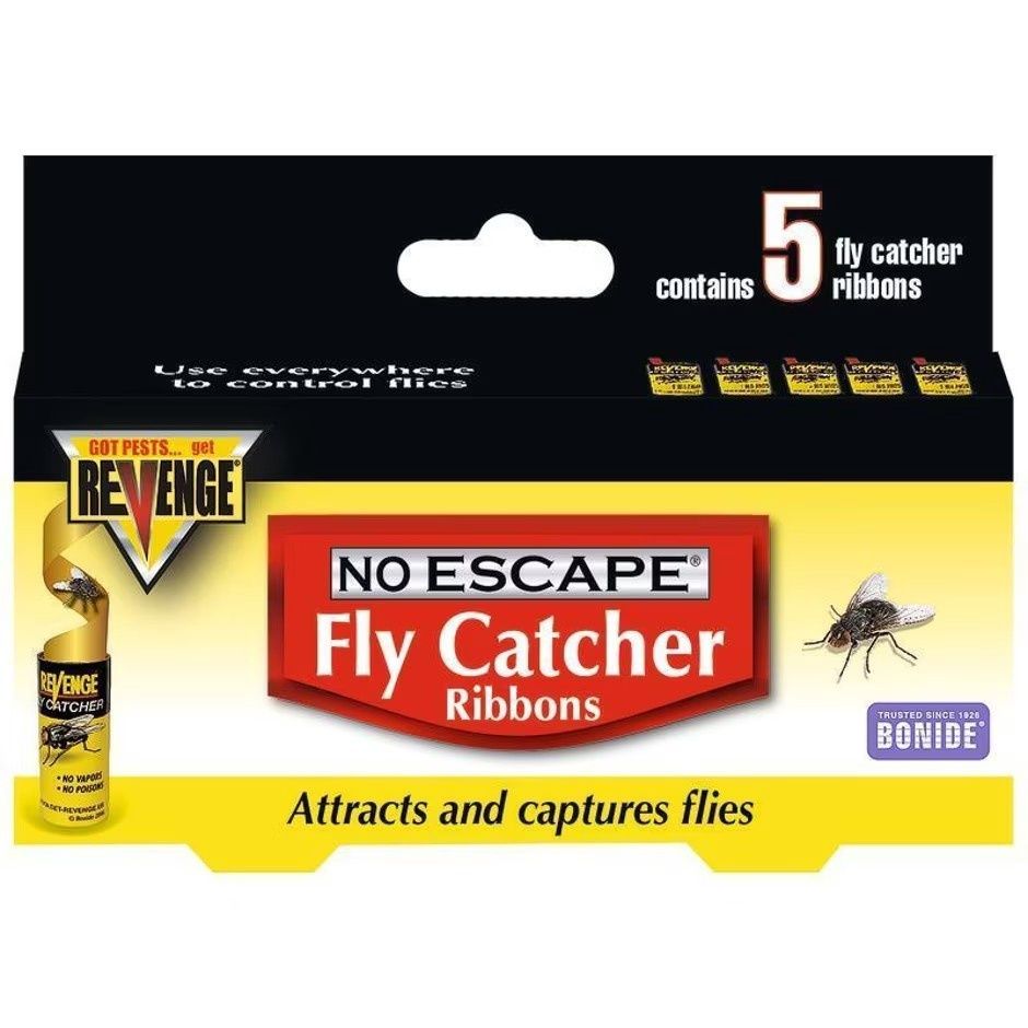 REVENGE NO ESCAPE FLY CATCHER RIBBONS, Size: 5-pack