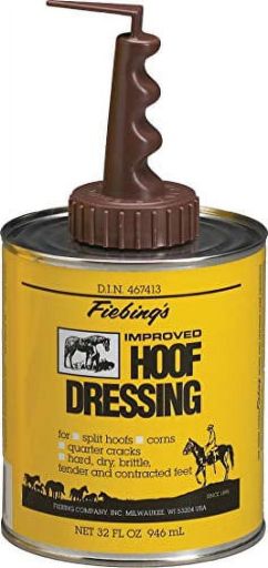 Fiebing Hoof Dressing and Brush with Applicator