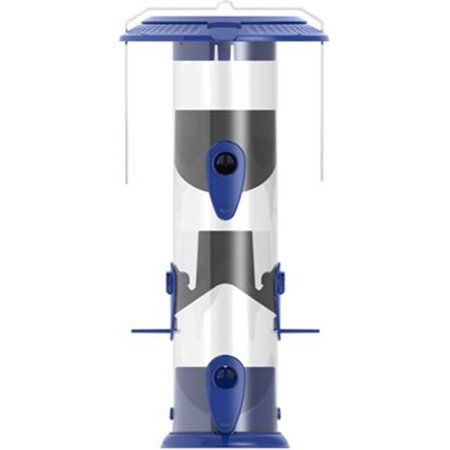 Nature&#39;s Way Bird Products LLC Natures Way Bird Products Funnel Flip Top Tube Feeder Blue 18.5in - Multi