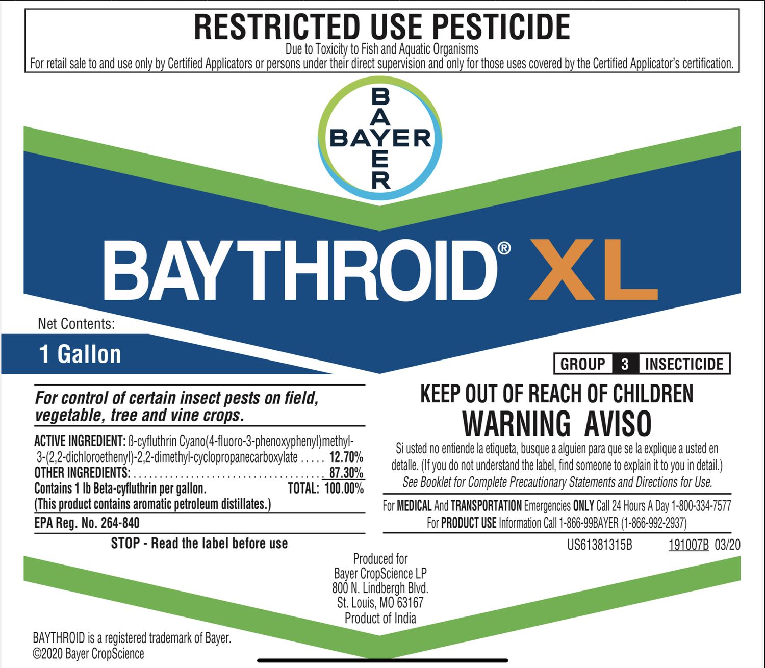 BAYTHROID XL (1 GAL)