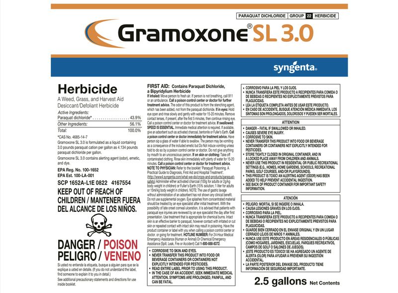GRAMOXONE SL 3.0 (2.5 GAL) (Paraquat)