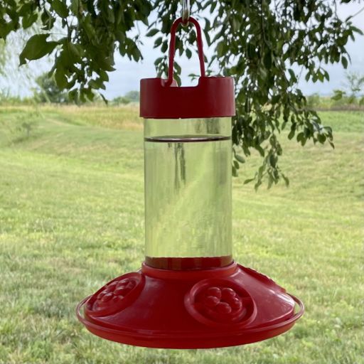 Songbird Essentials Dr JB s Hummingbird Feeder for Nectar 16 oz. All Red