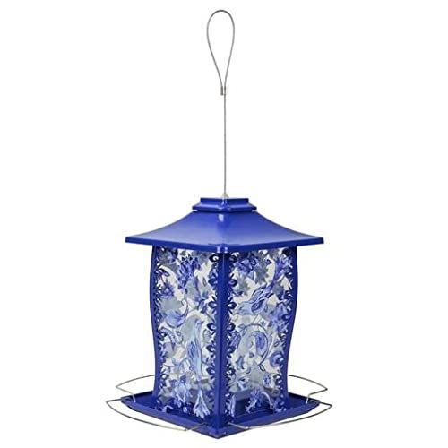 Nature S Way Paisley Sky Metal Gazebo Bird Feeder 3.7 QT  Blue