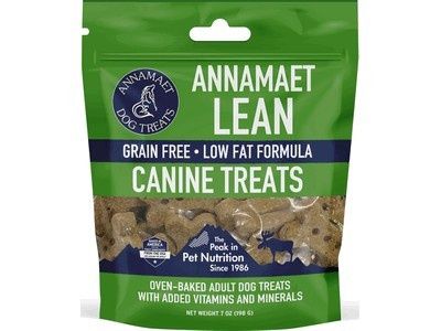 Annamaet Grain-Free Lean Reduced Fat Formula Dog Treats, 7-oz Bag