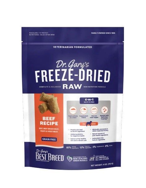 Best Breed Freeze-Dried Beef Dog Treats 4 oz