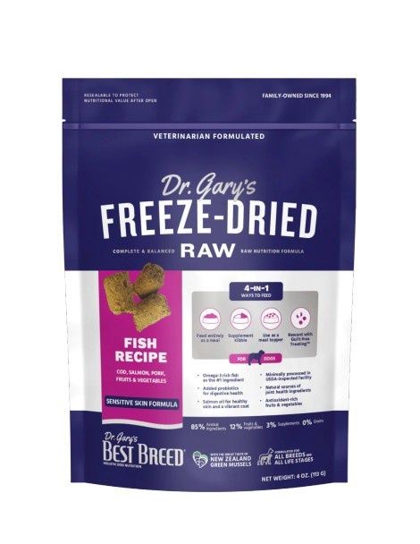 Best Breed Freeze-Dried Fish Dog Treat 4 oz