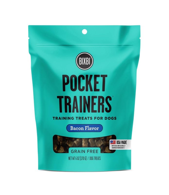 BIXBI Pocket Trainers Bacon Dog Treats 6-oz