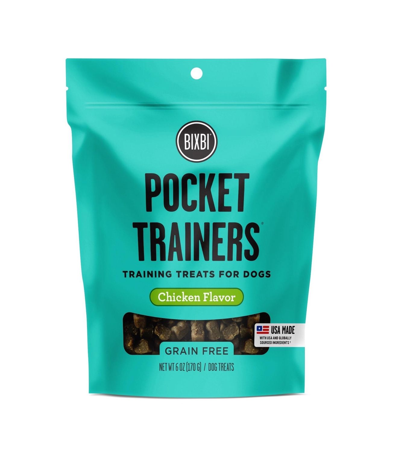 BIXBI Pocket Trainers Chicken Dog Treats 6-oz