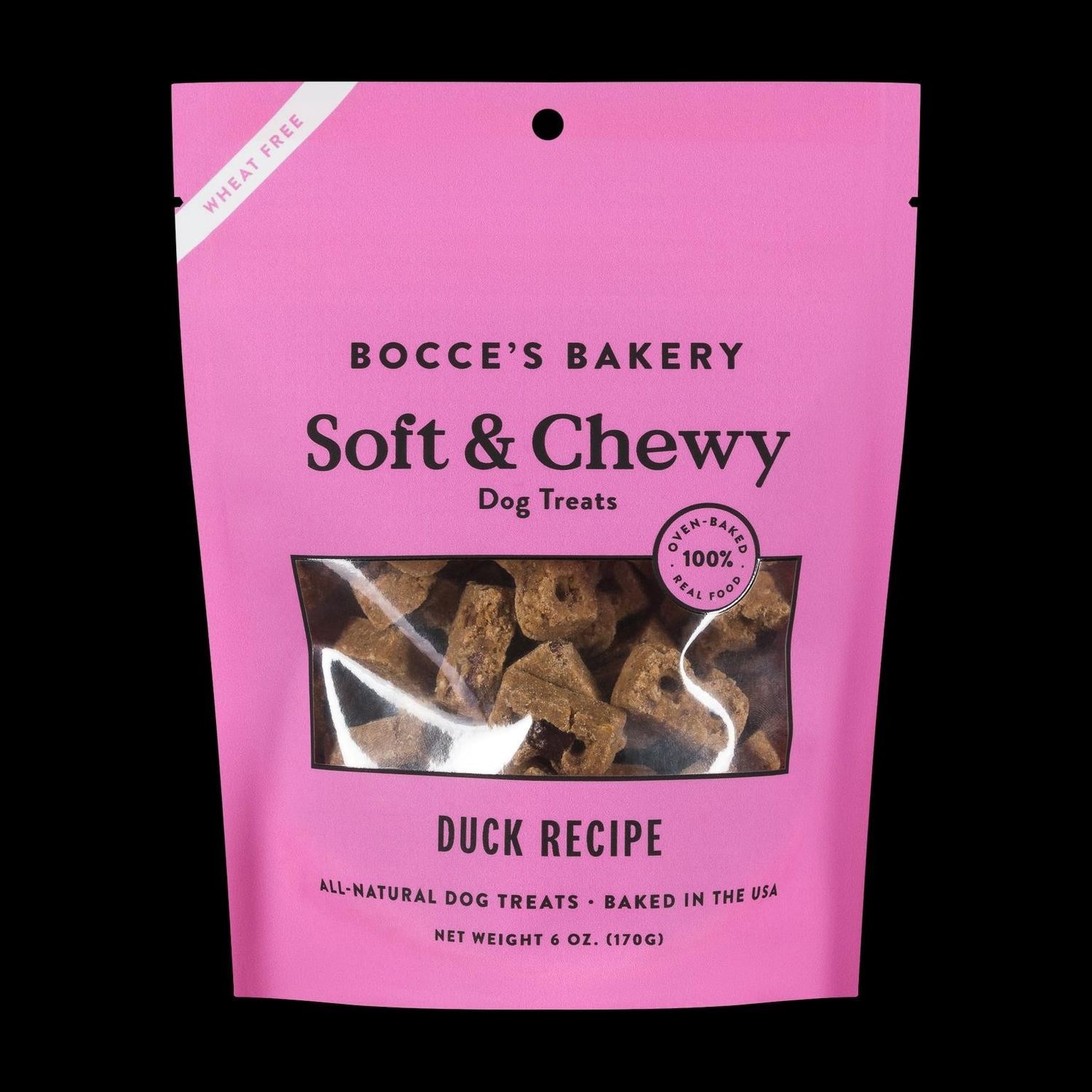 Bocce&#39;s Bakery Basic Soft &amp; Chewy Duck Treat 6-oz
