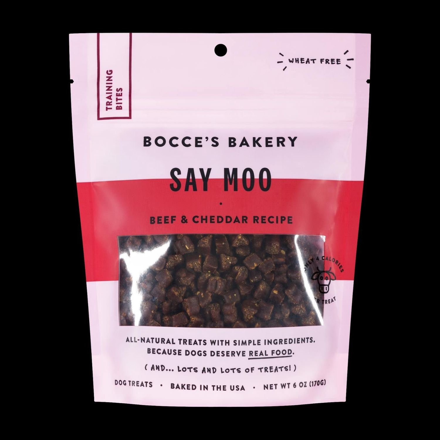 Bocce&#39;s Bakery Everyday Say Moooo Training 6-oz