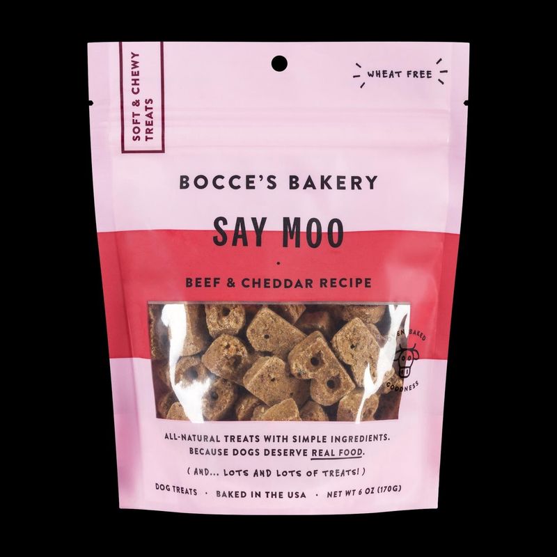 Bocce's Bakery Everyday Soft &amp; Chewy Say Moo 6-oz