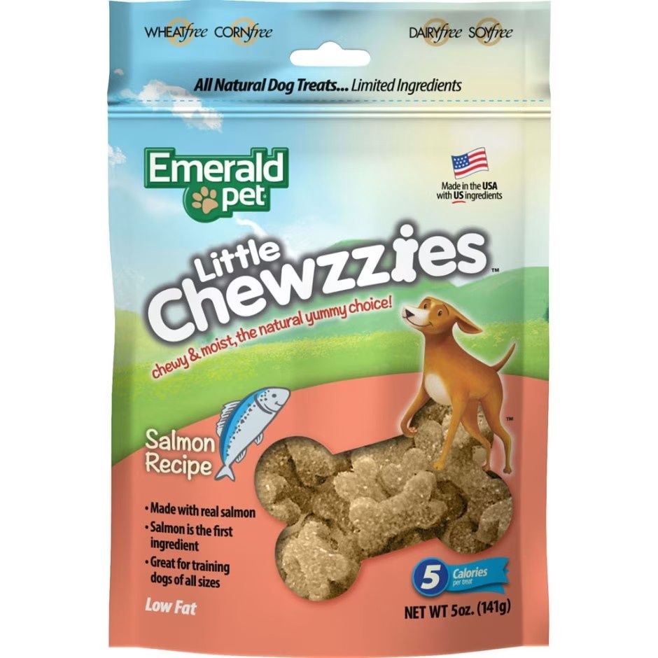 EMERALD PET LITTLE CHEWZZIES DOG TREATS, Flavor: Salmon