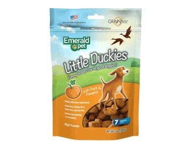 EMERALD PET LITTLE DUCKIES GRAIN FREE DOG TREATS, Flavor: Duck/Pumpkin