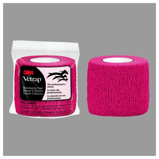 3M Vetrap Bandaging Tape 1404 Red [PRICE is per ROLL]