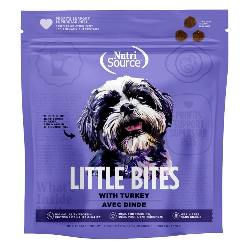 Nutrisource Grain Free Little Bites Turkey 6 oz
