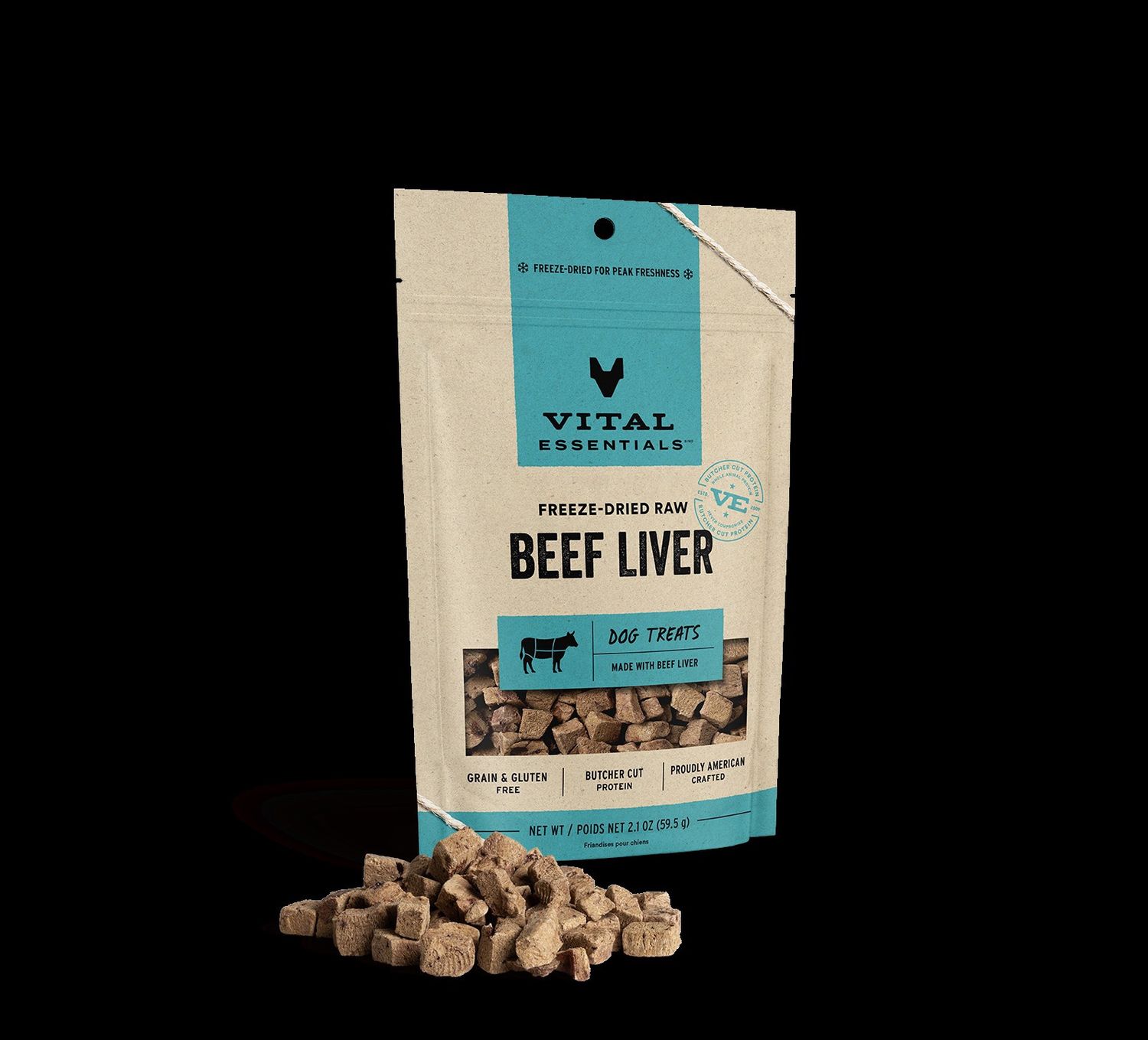 Vital Essentials Freeze-Dried Beef Liver Dog Treats