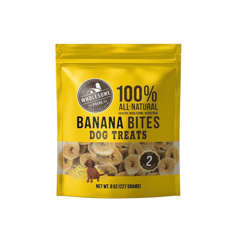 Wholesome Pride Banana Bites Dog Treats