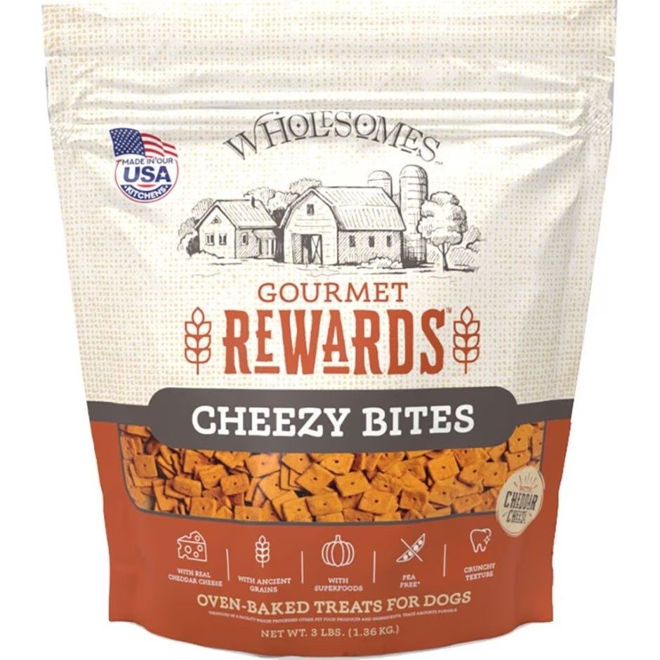 WHOLESOMES REWARDS GOURMET CHEEZY BITES