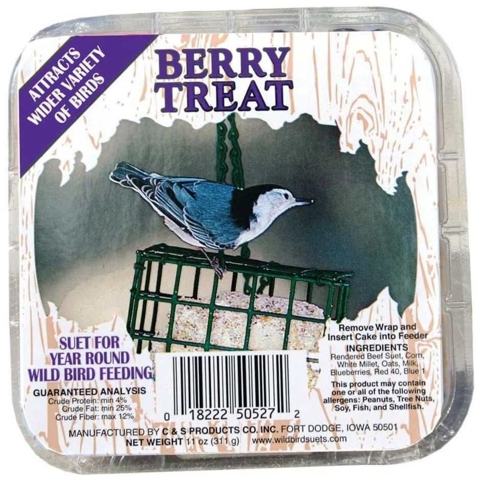 C&amp;S PICTORIAL LABEL SUET, Type: Berry