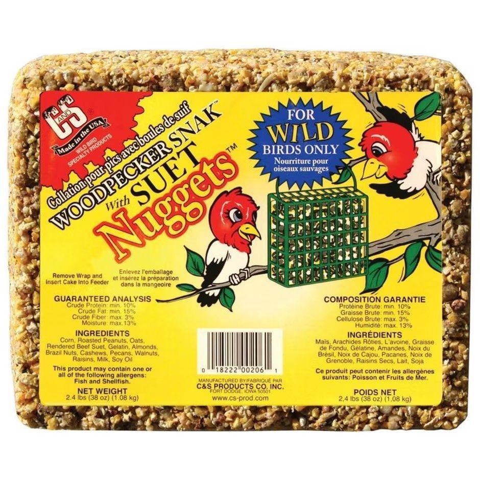 C&amp;S WOODPECKER SNAK W/SUET NUGGETS