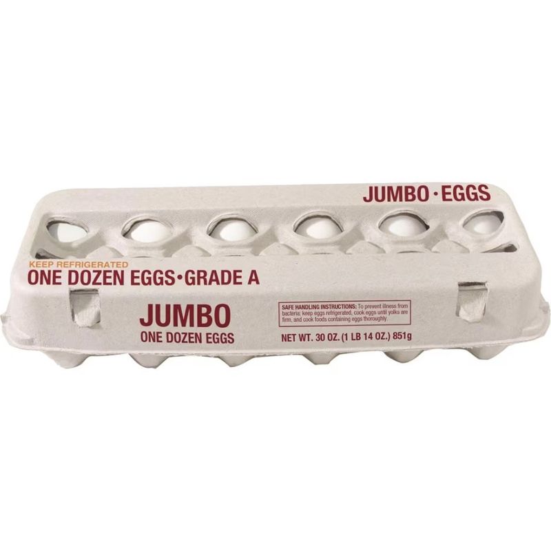 CARDBOARD JUMBO EGG CARTON