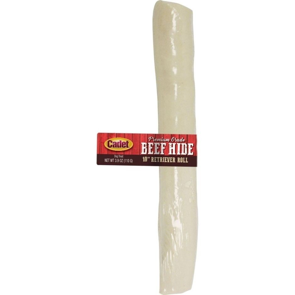 CADET GOURMET RETRIEVER RAWHIDE ROLL, Size: 9-10 in