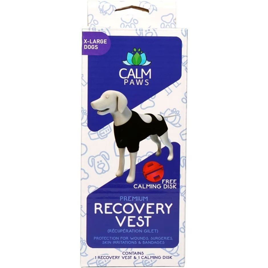 Calm Paws Premium Recovery Vest, Size: X-large