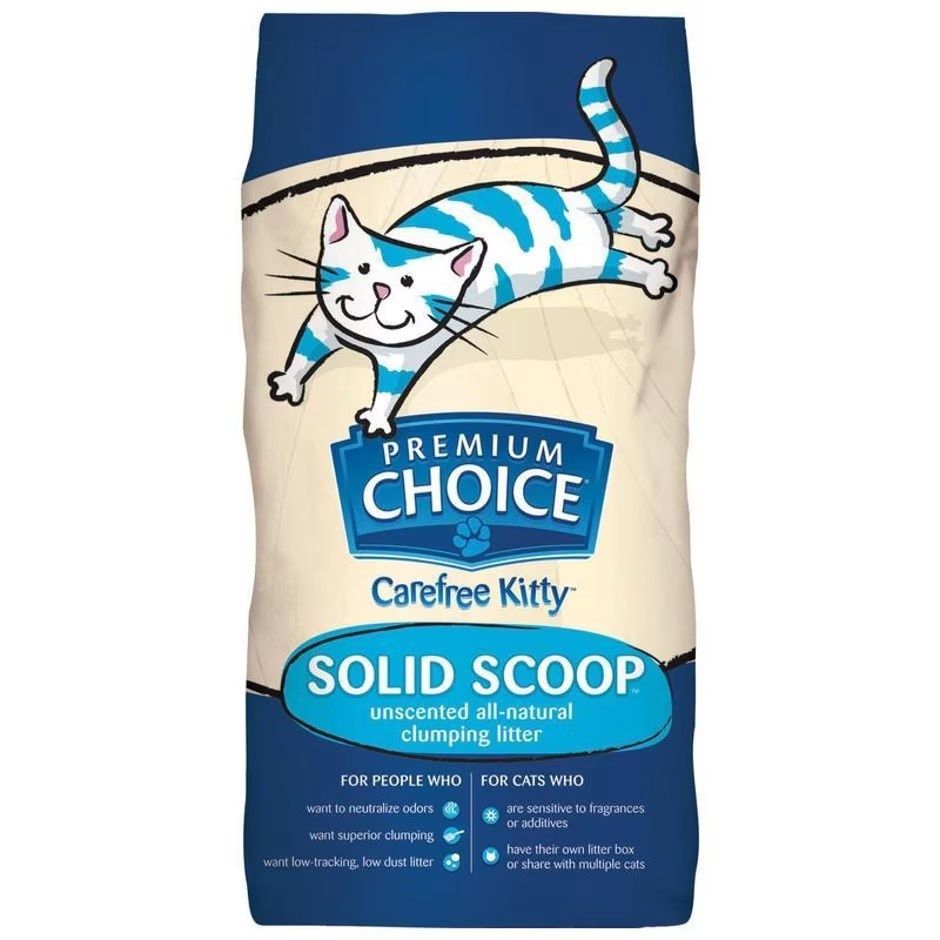 CAREFREE KITTY SOLID SCOOP LITTER PREMIUM CHOICE, Size: 25-lb