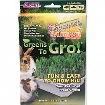 Brown&#39;s Tropical Carnival Greens to Grow 2.5 oz