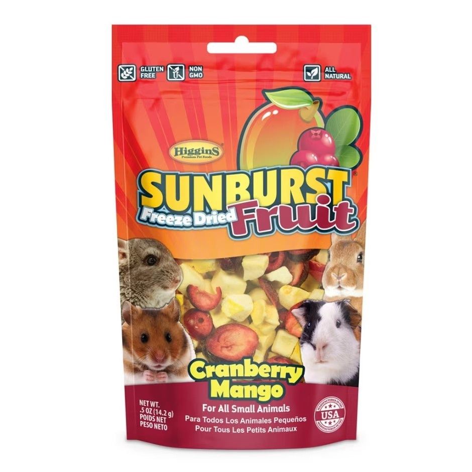 SUNBURST FREEZE DRIED FRUIT SMALL ANIMAL TREAT, Size: 0.5 oz