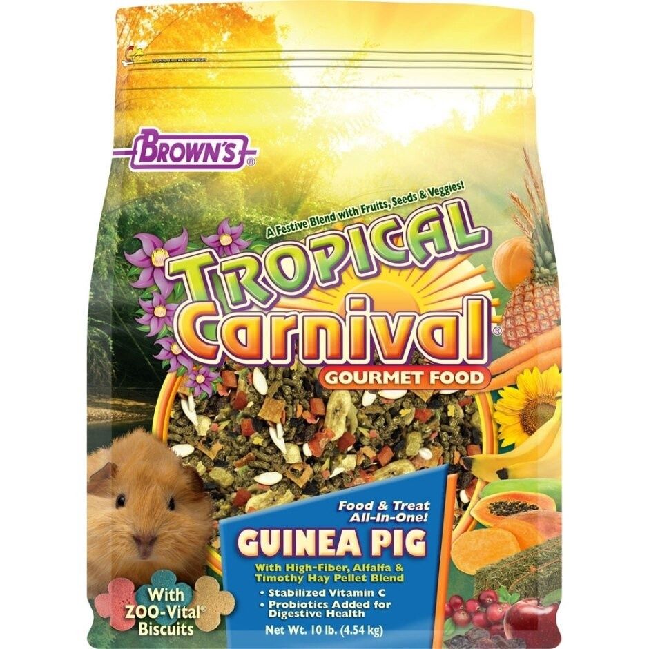 TROPICAL CARNIVAL GOURMET GUINEA PIG FOOD, Size: 10-lb