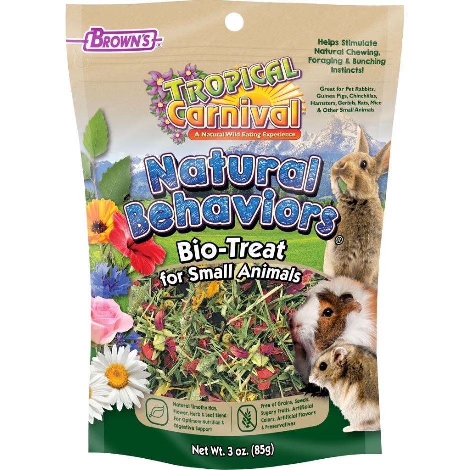 TROPICAL CARNIVAL NATURAL BEHAVIORS S.A. TREATS, Size: 3-oz