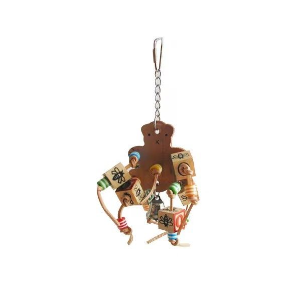 A&amp;E Happy Beaks Block Bird Toy