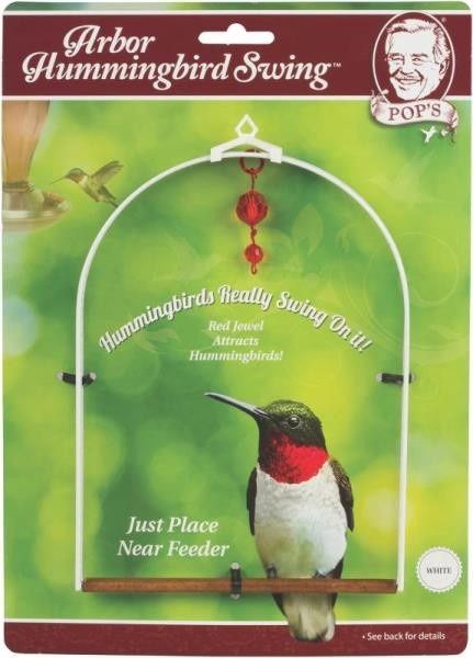 Arbor Hummingbird Swing, Color: White