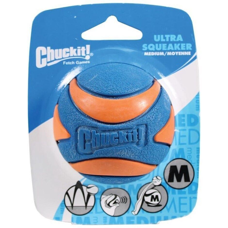 CHUCKIT! ULTRA SQUEAKER BALL, Size: Medium