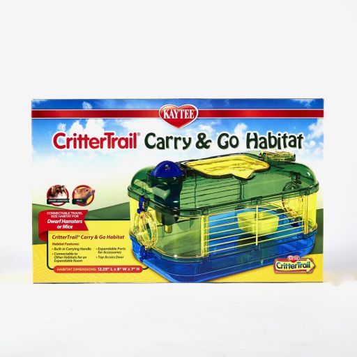 Critter Trail Carry &amp; Go Habitat for Pet Dwarf Hamsters  Gerbils or Mice